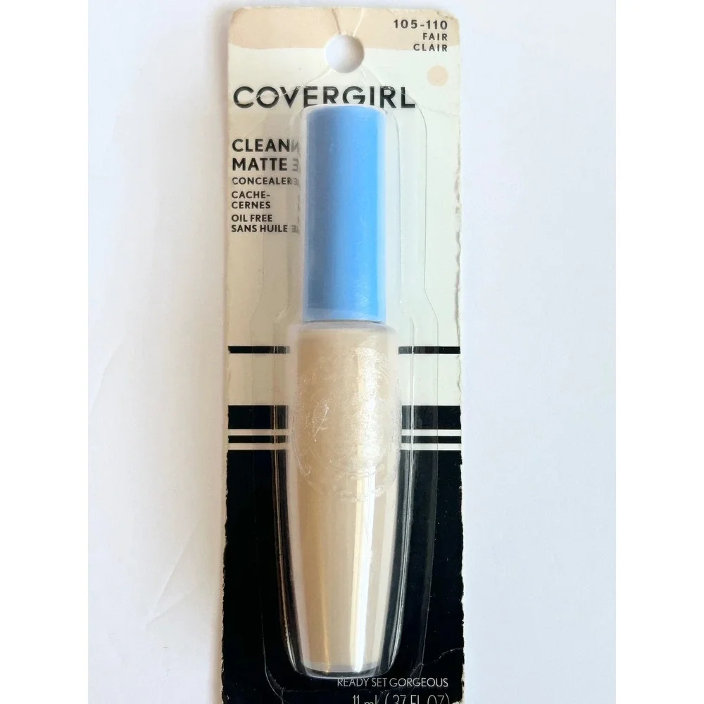 Covergirl Clean Matte Concealer 105-110 Fair Oil Free 11mL .37 fl oz New